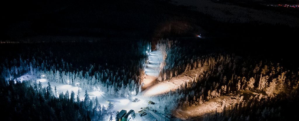 На склоне!, Надым - Фото с квадрокоптера