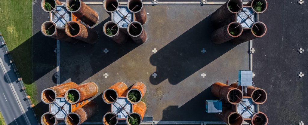 Лаухаммер, коксовые башни.,  - Фото с квадрокоптера