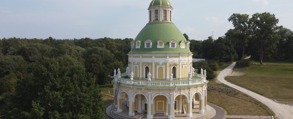 Храм в Подмоклово,  - Фото с квадрокоптера