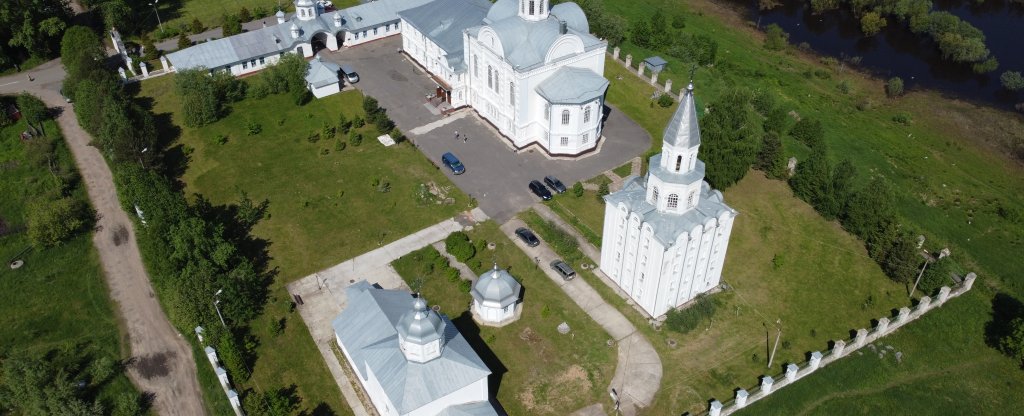 Монастырь в Коряжме, Коряжма - Фото с квадрокоптера