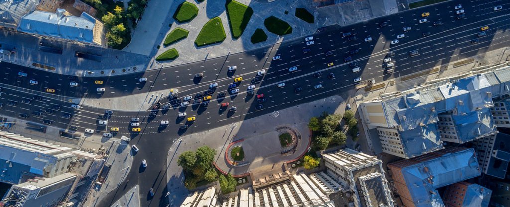 Площадь Красных ворот,  - Фото с квадрокоптера