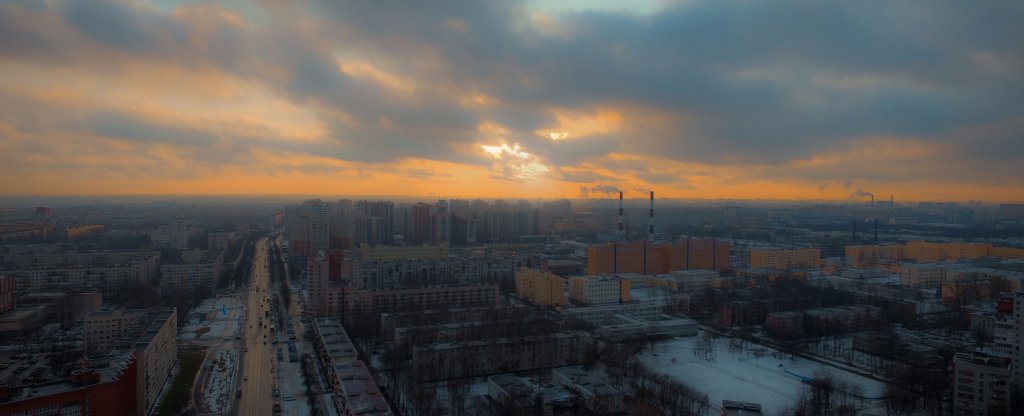 Весна. Утро.,  - Фото с квадрокоптера