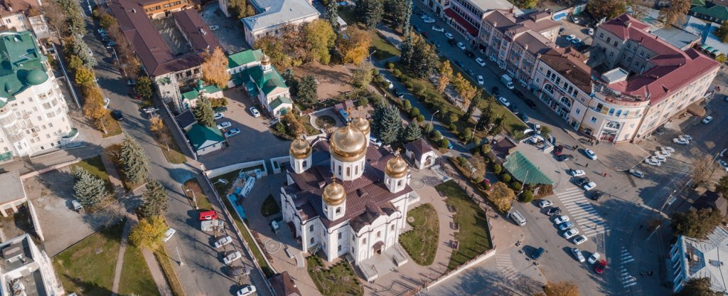 Спасский Храм, г. Пятигорск, Пятигорск - Фото с квадрокоптера