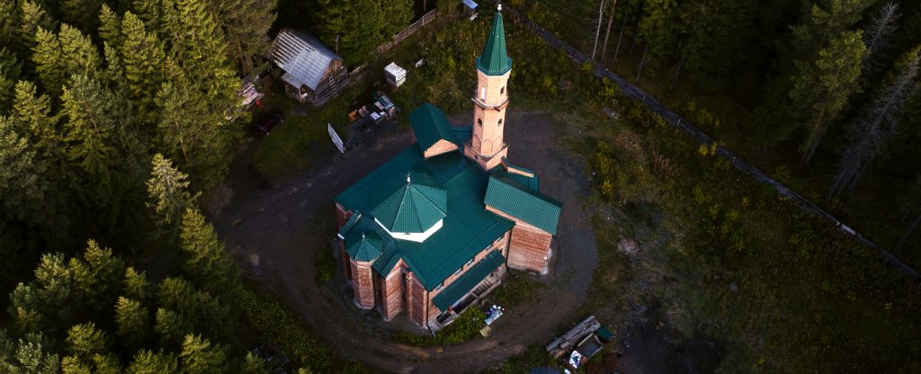 Мечеть в городе Ревда, Ревда - Фото с квадрокоптера