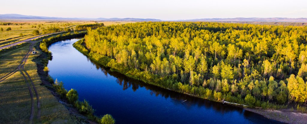 р. Читинка,  - Фото с квадрокоптера