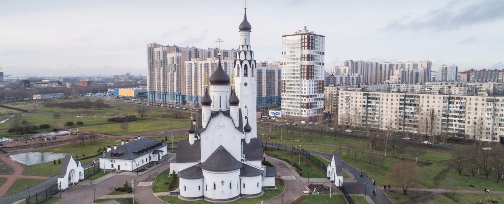 Храм Петра, Санкт-Петербург - Фото с квадрокоптера