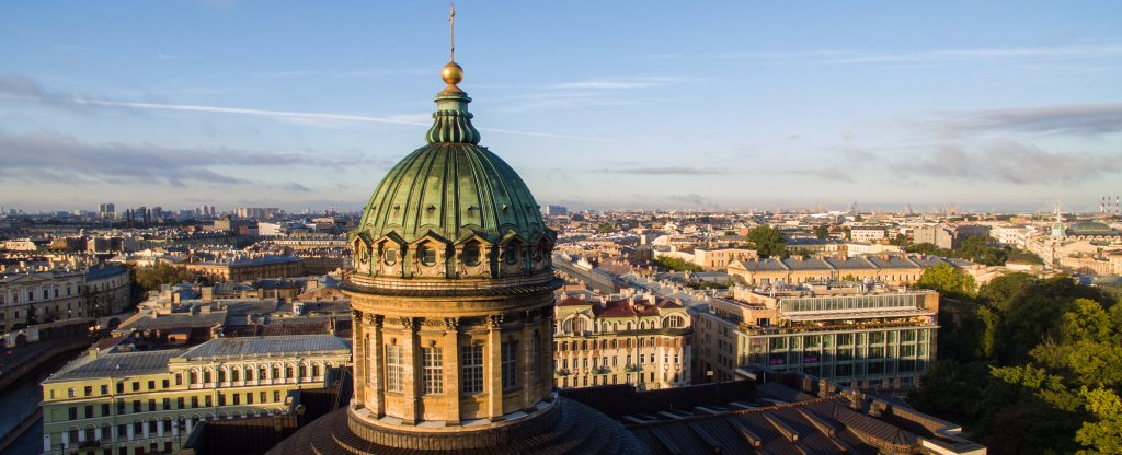 Казанский собор., Санкт-Петербург - Фото с квадрокоптера