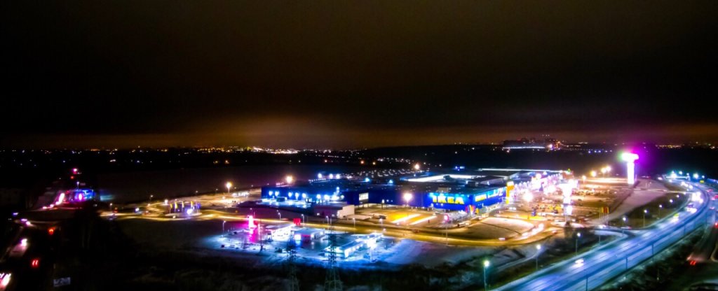 Ночное фото, Нижний Новгород - Фото с квадрокоптера