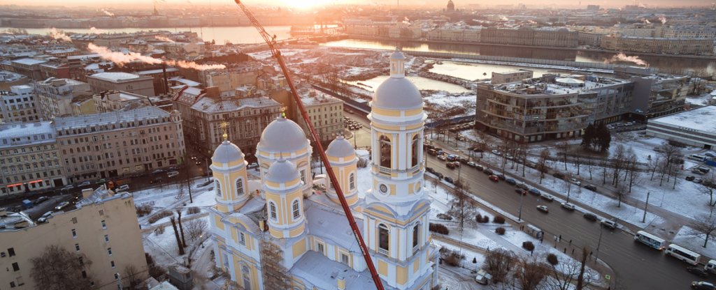 Установка крестов,  - Фото с квадрокоптера