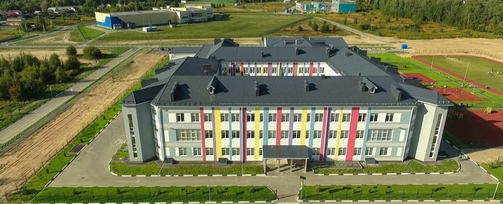 Школа #1 г.Бор, Нижний Новгород - Фото с квадрокоптера
