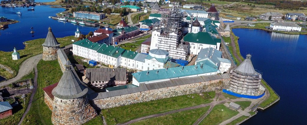 Соловецкий монастырь,  - Фото с квадрокоптера