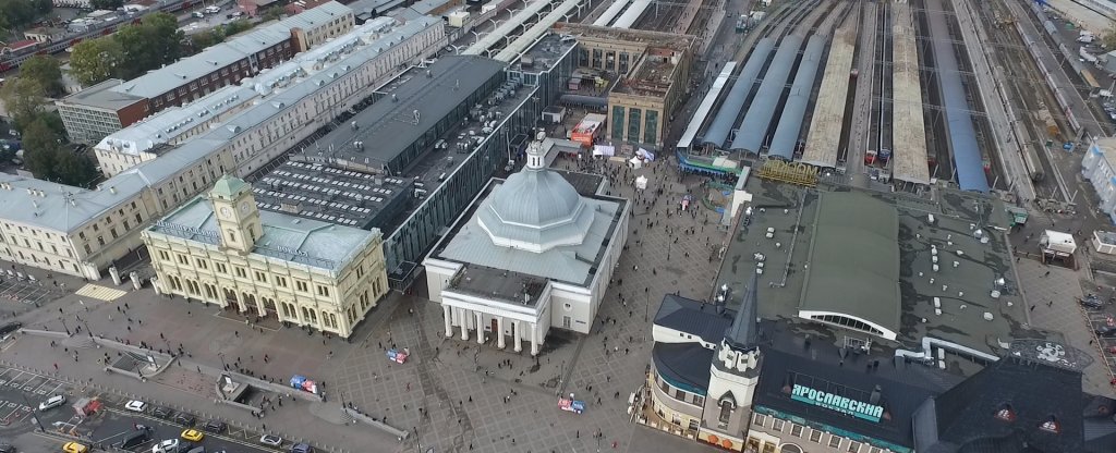 Открытие шоу-рума Алиэкспресс на комсомольской., Москва - Фото с квадрокоптера