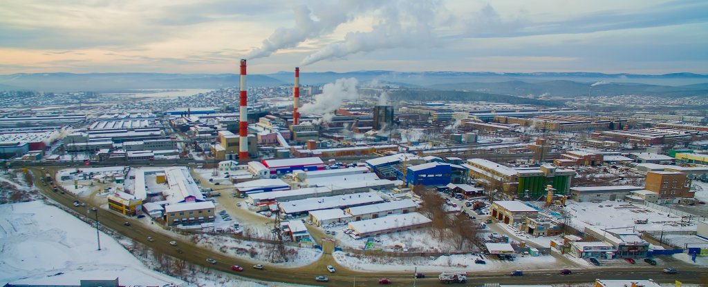 Промышленный район г. Миасса,  - Фото с квадрокоптера