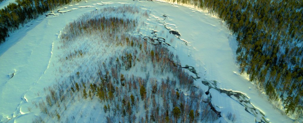 Изгиб Реки.,  - Фото с квадрокоптера
