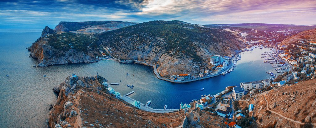 Вечер над тихой бухтой.,  - Фото с квадрокоптера