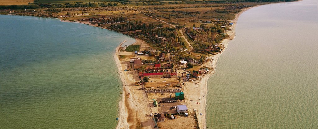 Коса (Таганрогский залив), Азов - Фото с квадрокоптера