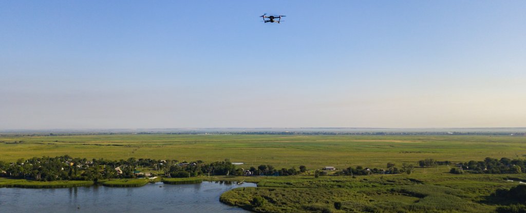 Два друга над просторами юга, Азов - Фото с квадрокоптера