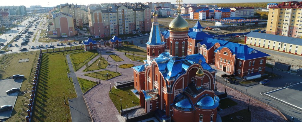 Новая церковь, Новый Уренгой - Фото с квадрокоптера