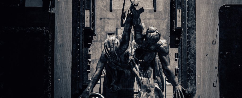 Рабочий и Колхозница, Москва - Фото с квадрокоптера