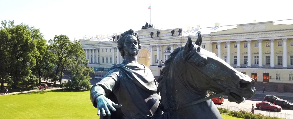 Медный всадник,  - Фото с квадрокоптера