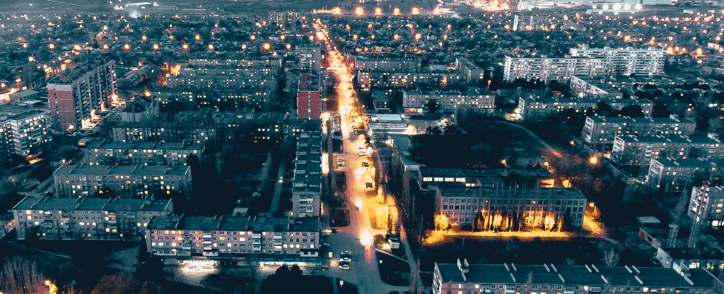 Вечерний Азов, Азов - Фото с квадрокоптера