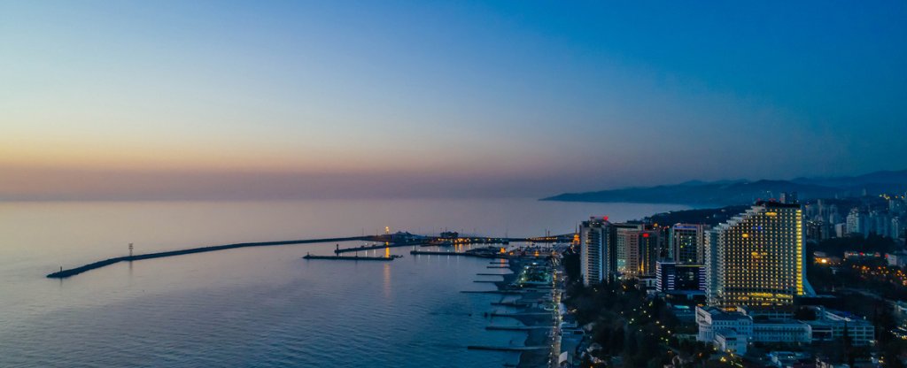 Морской вокзал Сочи, Сочи - Фото с квадрокоптера