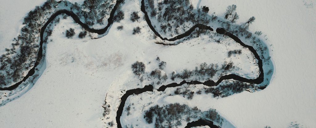 извилистость реки, Барнаул - Фото с квадрокоптера
