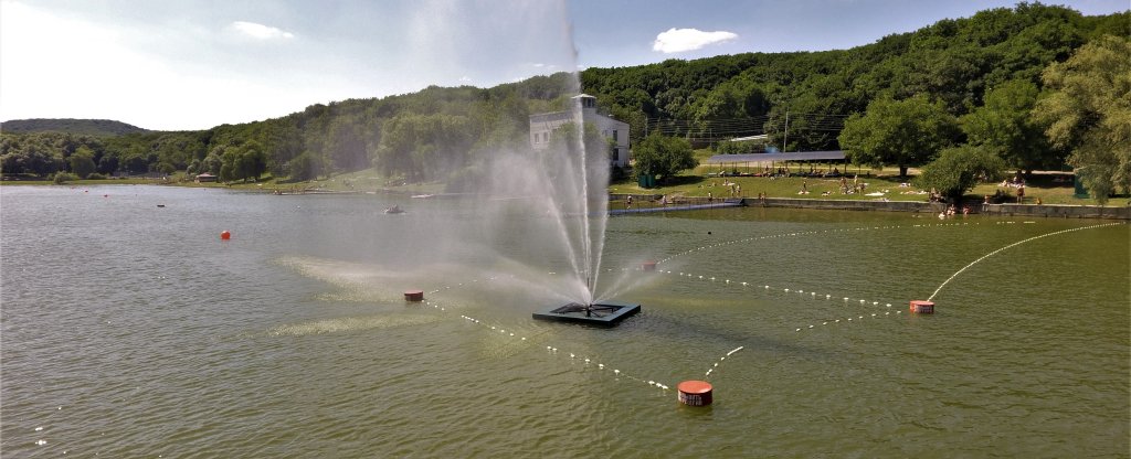 Фонтан,  - Фото с квадрокоптера