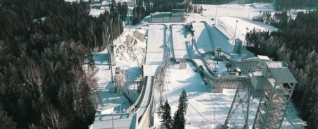 Трамплины,  - Фото с квадрокоптера