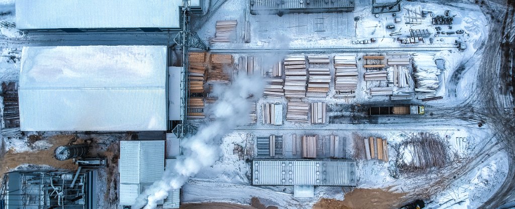 Деревообработка,  - Фото с квадрокоптера