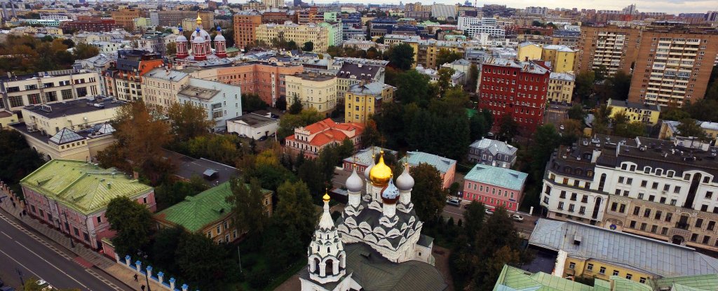 Церковь на ул. Б. Полянка, Москва - Фото с квадрокоптера