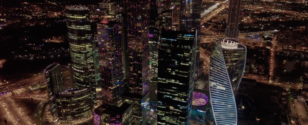 Москва сити 1,  - Фото с квадрокоптера