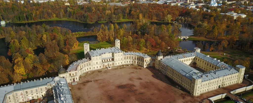 Гатчинский дворец,  - Фото с квадрокоптера