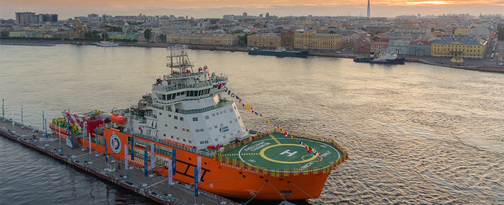 Ледокол «Александр Санников»,  - Фото с квадрокоптера
