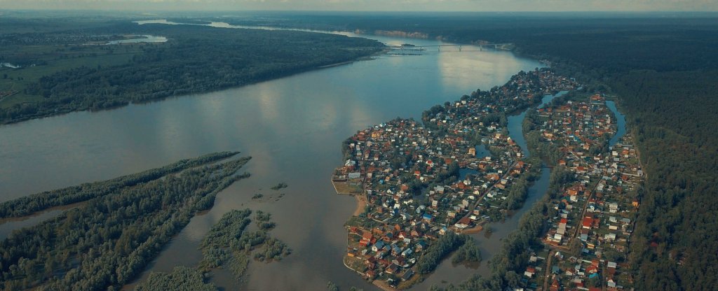 Типичный российский вид,  - Фото с квадрокоптера