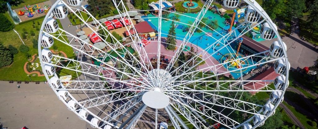 Колесо Обозрения, Санкт-Петербург - Фото с квадрокоптера