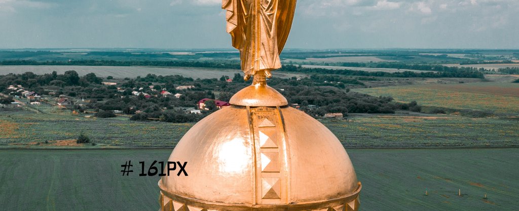 Памятник Победы - Звонница на Прохоровском поле, Прохоровка - Фото с квадрокоптера