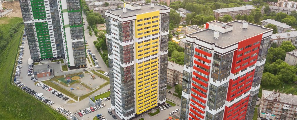 Жилой комплекс Астра, Новосибирск - Фото с квадрокоптера