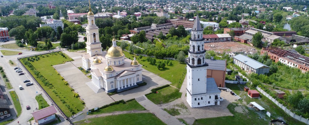 Падающая башня, Екатеринбург - Фото с квадрокоптера