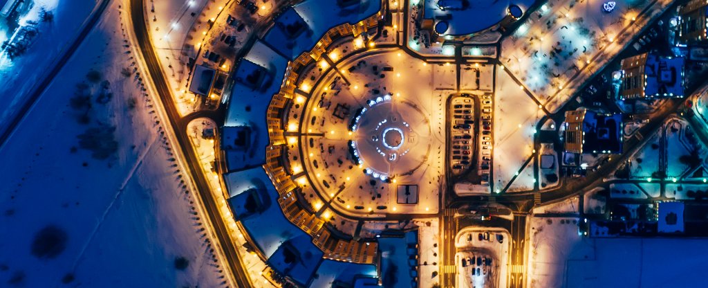 Ночной Зеленоград, Зеленоград - Фото с квадрокоптера