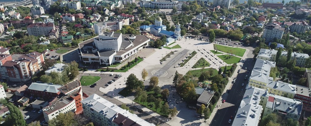 Воронеж. Советская площадь,  - Фото с квадрокоптера