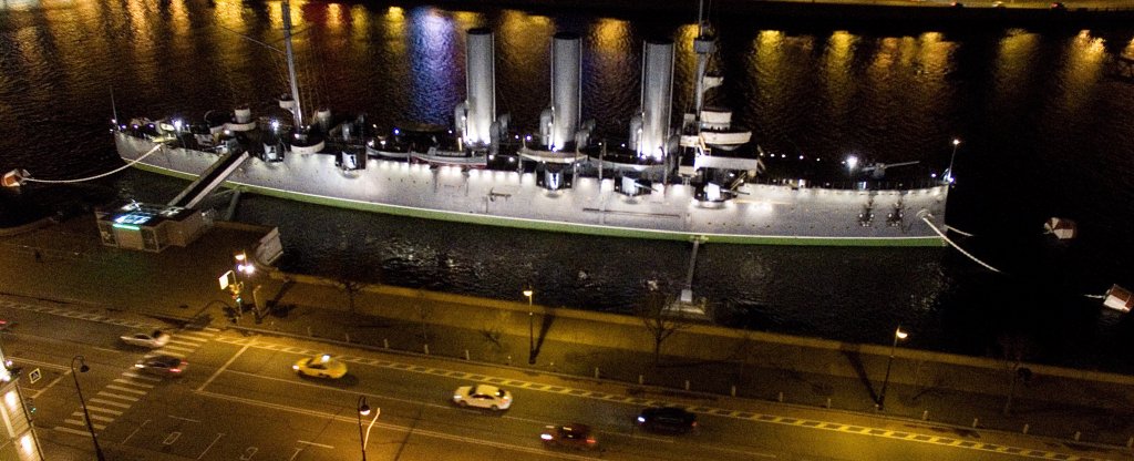 Крейсер Аврора,  - Фото с квадрокоптера