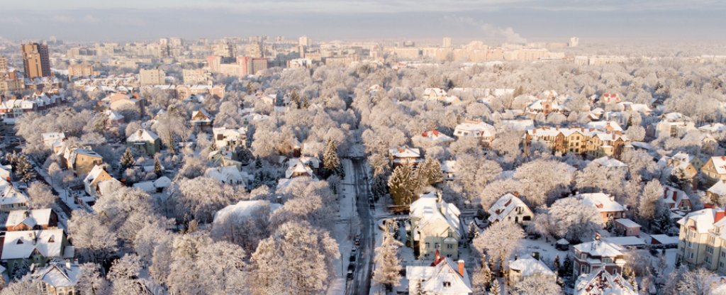 Зимний город, Калининград - Фото с квадрокоптера
