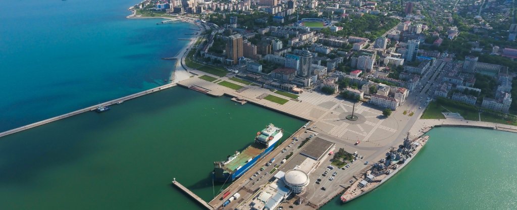 Морской вокзал Новороссийска, Новороссийск - Фото с квадрокоптера