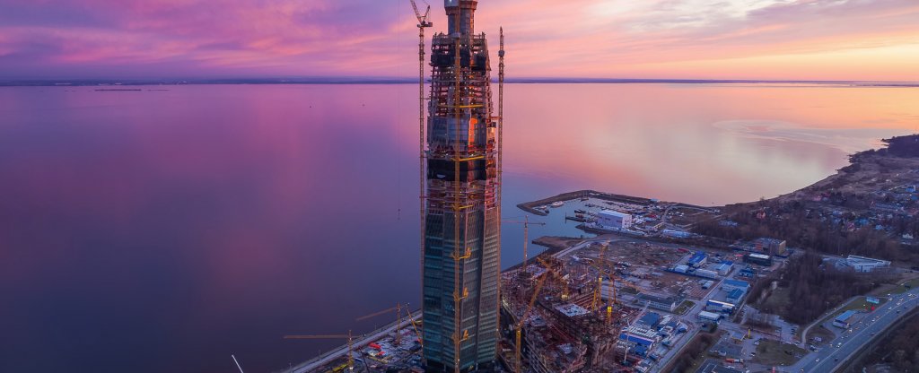 Лахта-Центр,  - Фото с квадрокоптера