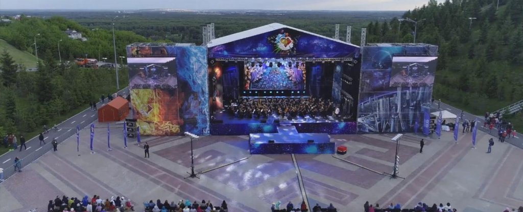 Симфоническая ночь,  - Фото с квадрокоптера