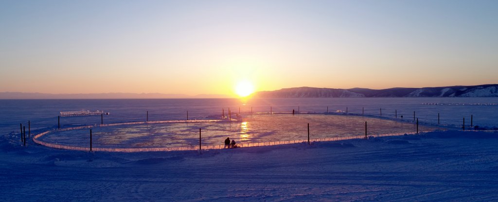 Сердце на Байкале, Иркутск - Фото с квадрокоптера