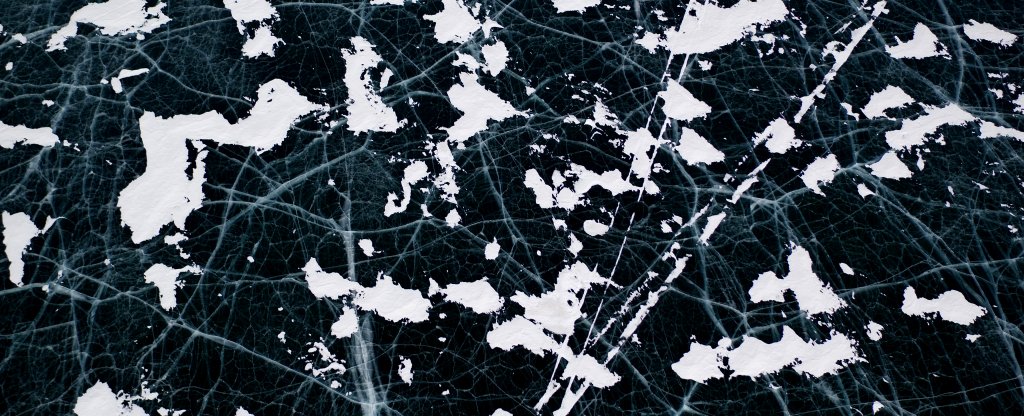 Лед Байкала, Иркутск - Фото с квадрокоптера