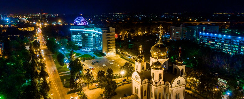 Вечерний Краснодар,  - Фото с квадрокоптера