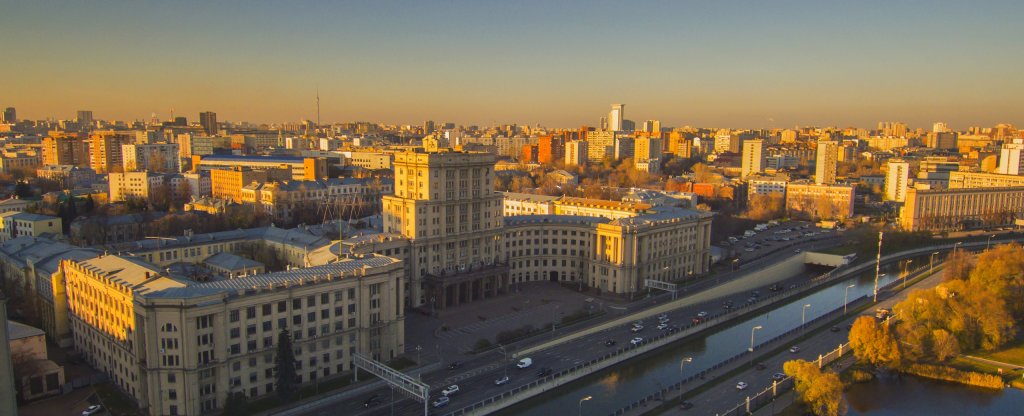 Бауманка на закате, Москва - Фото с квадрокоптера